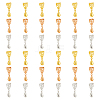 36Pcs 3 Color Filigree Rack Plating Brass Ice Pick Pinch Bails KK-HY0001-83-1