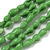Spray Painted Natural Spiral Shell Beads Strands X1-BSHE-G039-08A-1