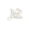 ABS Imitation Pearl Bead Pendants PALLOY-JF04104-04-4