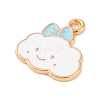 Alloy Enamel Charms ENAM-Q001-07G-03-2