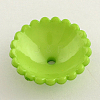 Opaque Acrylic Flower Bead Caps X-SACR-Q099-M18-3