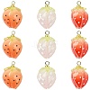 12Pcs 3 Colors Heat Shrink Plastic Enamel Pendants KY-CJ0002-12-1