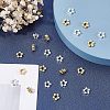 SUPERFINDINGS 40Pcs 2 Colors Rack Plating Eco-friendly Brass Bead Frames KK-FH0004-05-2