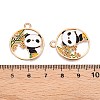 Panda Theme Alloy Enamel Pendants ENAM-T020-34B-3