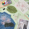 5Pcs Organza Flower & Leaf DIY-WH0622-250-5