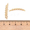 Brass Pave Clear Cubic Zirconia Connector Charms KK-S376-05G-3
