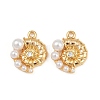 Brass Micro Pave Cubic Zirconia Pendants KK-F902-06A-G-1