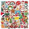 50Pcs Christmas Theme Cartoon Paper Stickers DIY-P085-05-1