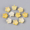 Frosted Transparent Acrylic Beads FACR-T009-01F-2
