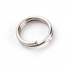 201 Stainless Steel Split Ring STAS-WH0026-03D-2