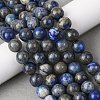 Natural Lapis Lazuli Beads Strands G-A163-07-10mm-1