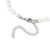 Natural Keshi Pearl Two Sides Polished Beaded Necklaces for Women NJEW-JN05336-02-5