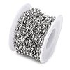 Tarnish Resistant 304 Stainless Steel Ball Link Chains CHS-L015-39-4