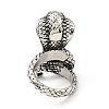 316 Stainless Steel Snake Finger Ring RJEW-C030-05E-AS-2