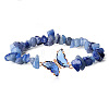 Fashionable Natural Blue Aventurine Chips Beaded Bracelets TI6720-8-1