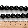 Natural Black Onyx(Dyed & Heated) Beads Strands G-H329-C06-10mm-5
