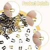 450Pcs 3 Colors Brass Wire Guardian and Protectors KK-FS0001-63-2