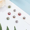 Rondelle 304 Stainless Steel Polymer Clay Rhinestone European Beads GPDL-UN0001-01-5