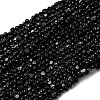 Natural Black Tourmaline Beads Strands G-I389-A30-A-2
