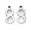 201 Stainless Steel Charms STAS-R108-08-1