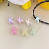 UV Plating Acrylic Alphabet Beads OACR-N163-42K-1