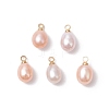 Natural Cultured Freshwater Pearl Rice Charms PALLOY-TA00254-1