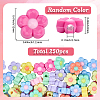 250Pcs Opaque Acrylic Beads OACR-SC0002-55-2