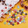 120Pcs 12 Colors Golden Plated Alloy Charms ENAM-SZ0001-64F-3