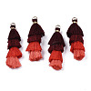 Polycotton(Polyester Cotton) Layered Tassel Big Pendant Decorations FIND-T052-16-12-2