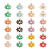 Craftdady 48Pcs 12 Colors Light Gold Plated Alloy Pendants ENAM-CD0001-17-15