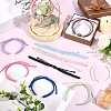 10Pcs 10 Colors Korean Waxed Polyester Cord Braided Bracelet Making AJEW-SC0031-87-4