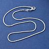 Brass Round Snake Chain Necklaces NJEW-BB10864-16-3