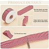 9M Polycotton(Polyester Cotton) Herringbone Ribbon OCOR-WH0093-08A-4