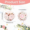 10Pcs 5 Colors Flower Style Resin Rhinestone Beads CLAY-YW0002-73-3