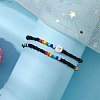 2Pcs 2 Styles Heart Glass Seed Beaded Stretch Bracelet Sets BJEW-JB10530-02-2