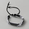 Ethnic Style Polyester Cord Braided Bracelets for Men Women BJEW-WH0022-66D-1