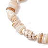 Shell Beaded Stretch Bracelets for Women BJEW-TA00588-3