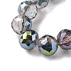 Transparent Electroplate Glass Beads Strands EGLA-N002-34H-F05-3