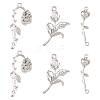 6Pcs 3 Styles Rack Plating Alloy Pendants FIND-YW0010-82-1