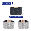 3Pcs 3 Colors Rhinestone Wide Cord Bracelets Set with Velvet Inside BJEW-AN0001-73-2