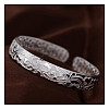 Flower Pattern Alloy Cuff Bangles for Women FS-WG00B5E-01-4
