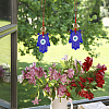 AHADEMAKER 4Pcs Handmade Evil Eye Lampwork Pendant Decorations HJEW-GA0001-19-5