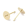 Brass Studs Earrings Finding KK-K383-02E-G-2