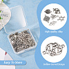  72Pcs 12 Styles Tibetan Style Alloy Connector Charms TIBE-TA0001-29-4