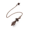 Brass Dowsing Pendulum Big Pointed Pendants KK-A169-01-2