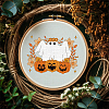 4 Sheets 11.6x8.2 Inch Stick and Stitch Embroidery Patterns DIY-WH0455-224-5