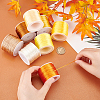 8 rolls 8 colors Nylon Satin Rattail Cords NWIR-PH0002-08B-3