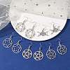 5 Pairs 5 Styles Alloy Dangle Earrings EJEW-JE05551-S-2