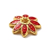 Multi-Petal Alloy Enamel Bead Caps FIND-G029-02G-05-3