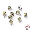 Rhodium Plated 925 Sterling Silver Peg Bails STER-D035-47P-09-4